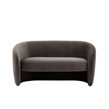 Gray sofa on a white background